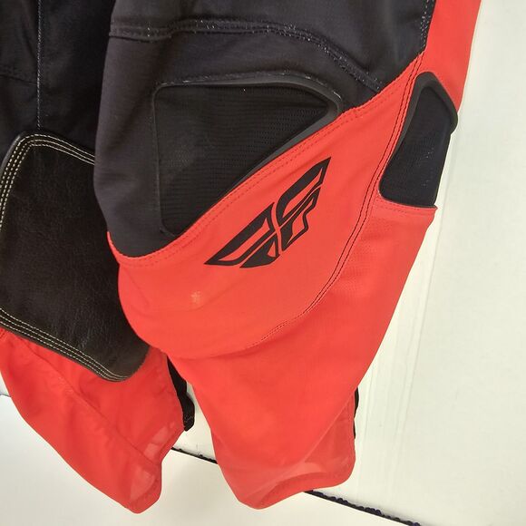 Fly Racing Kinetic Mesh MX Motorcycle Pants Red Black Sz 34 Breathable T0392 - Picture 4 of 11